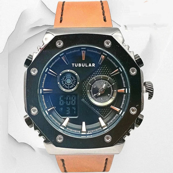 Tubular Digital and analog watch (DT-5649)