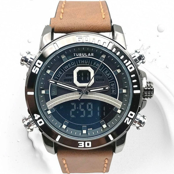 Tubular Digital and analog watch (DT-5339)
