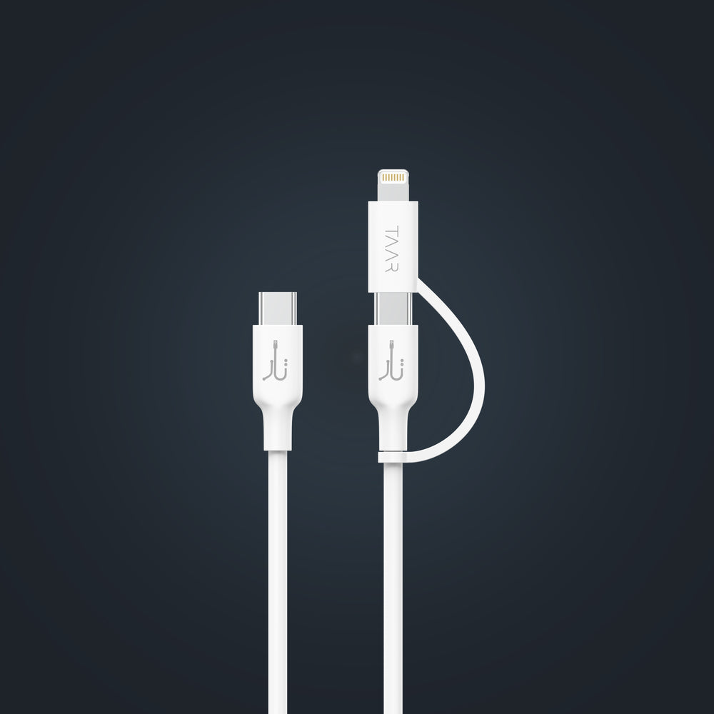 Taar Connector TAAR Fusion Cord PD (2 in 1) Cable 65W – Gujranwala Mart